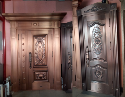 展厅家用铜门
