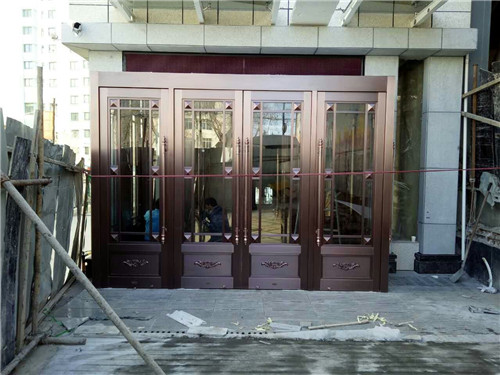 宾馆玻璃铜门