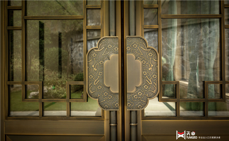 西安酒店玻璃铜门